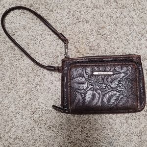 [SOLD] Nine West Women Floral Brown Wristlet Purse